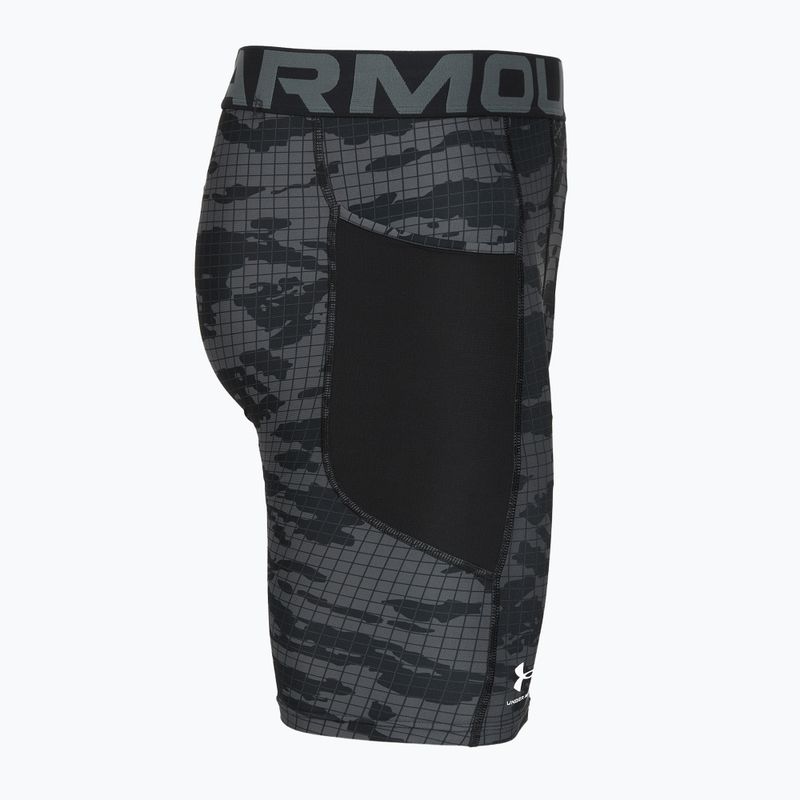 Spodenki treningowe męskie Under Armour HG Printed Long Short black/castlerock/white 3