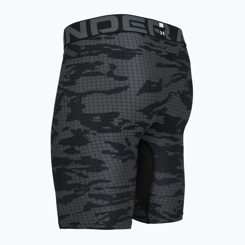 Spodenki treningowe męskie Under Armour HG Printed Long Short black/castlerock/white 4