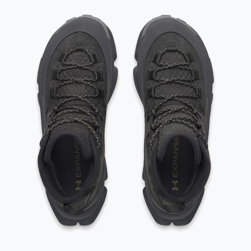 Buty trekkingowe męskie Under Armour Charged Expanse Mid LTHR WP Black/Anthracite/Bayou 3