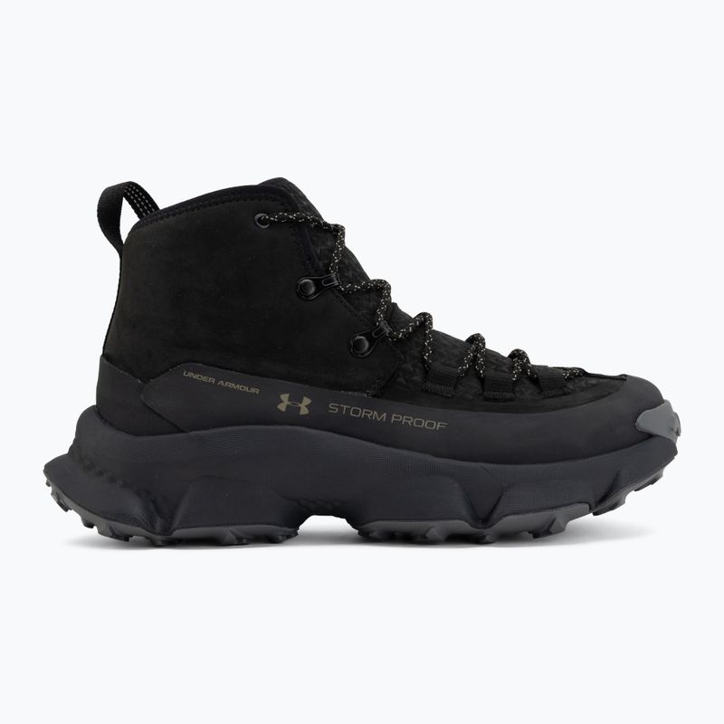 Buty trekkingowe męskie Under Armour Charged Expanse Mid LTHR WP Black/Anthracite/Bayou 2