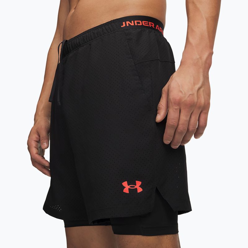 Spodenki treningowe męskie Under Armour Vanish Woven 2.0 2IN1 Shorts ultimate black/venom red/venom red 4