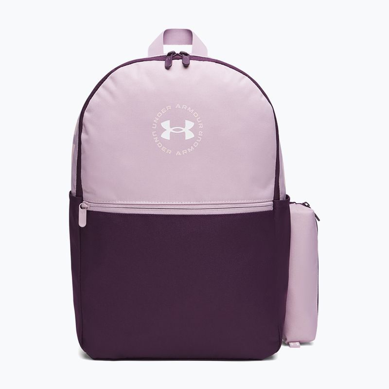 Plecak miejski Under Armour Essential Printed Backpack mauve pink/purple echo/white