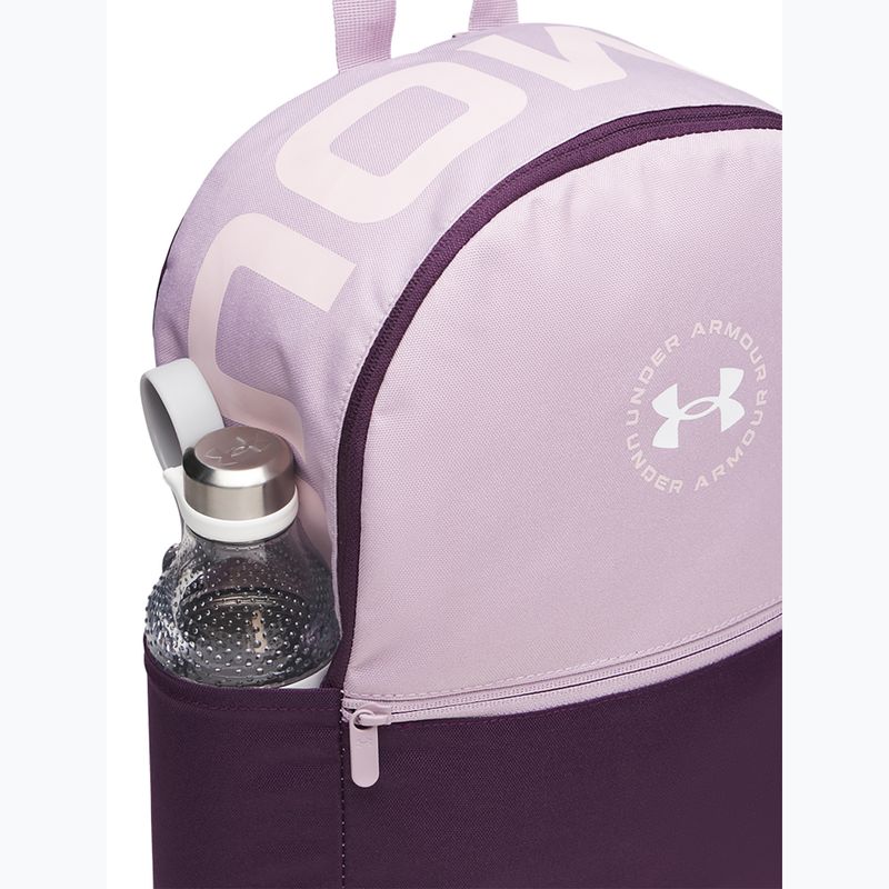 Plecak miejski Under Armour Essential Printed Backpack mauve pink/purple echo/white 4