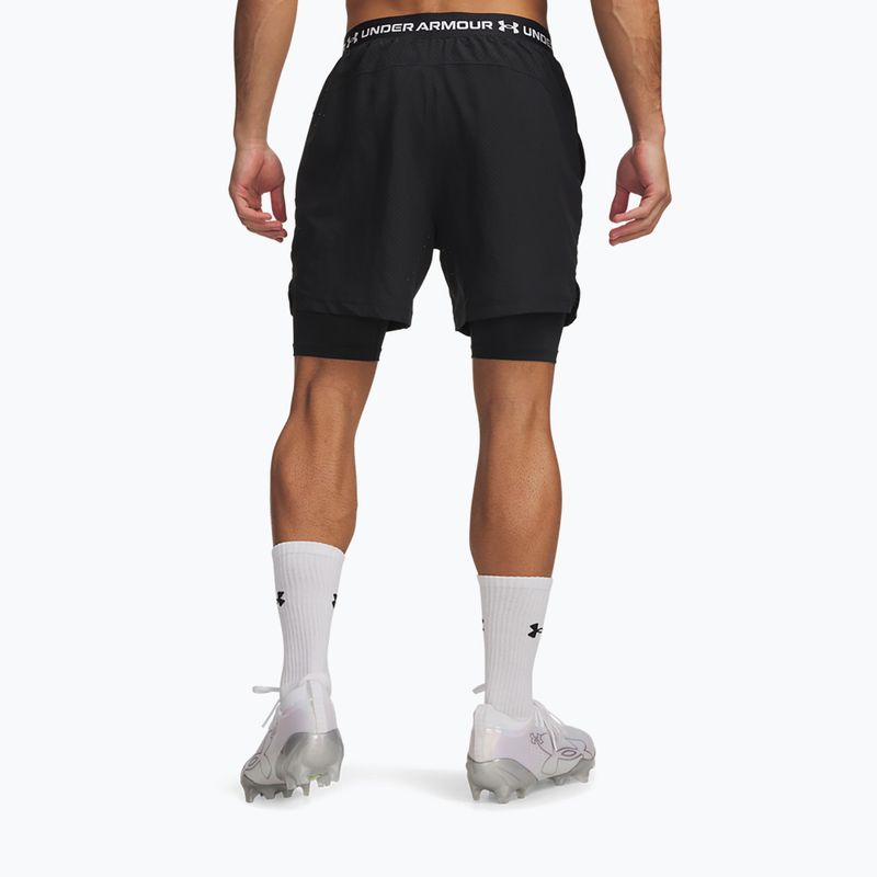Spodenki treningowe męskie Under Armour Vanish Woven 2.0 2IN1 Shorts black/white 3