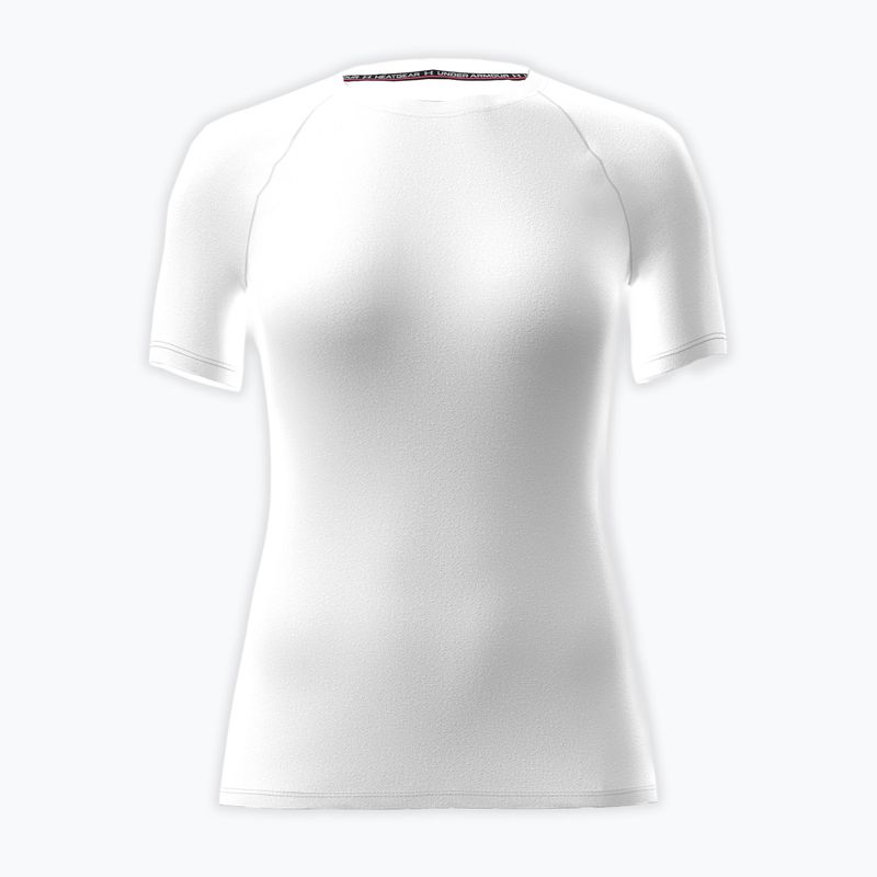 Koszulka treningowa damska Under Armour HG Authentics Comp SS white/halo gray