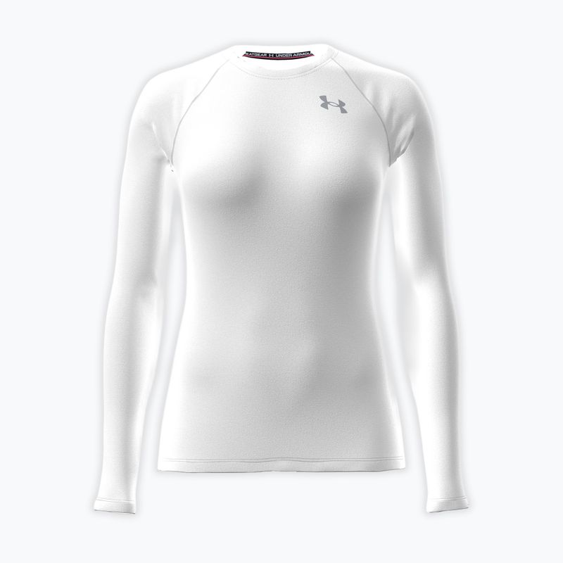 Longsleeve treningowy damski Under Armour HG Authentics Comp LS white/halo gray