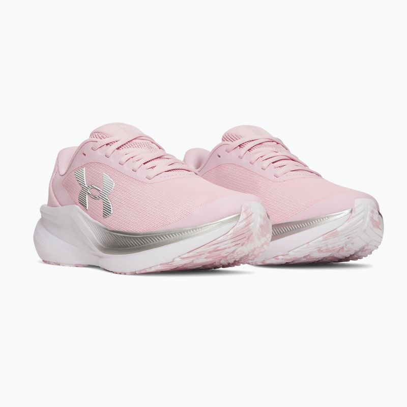 Buty do biegania damskie Under Armour Chase prime pink/metallic silver/white 2