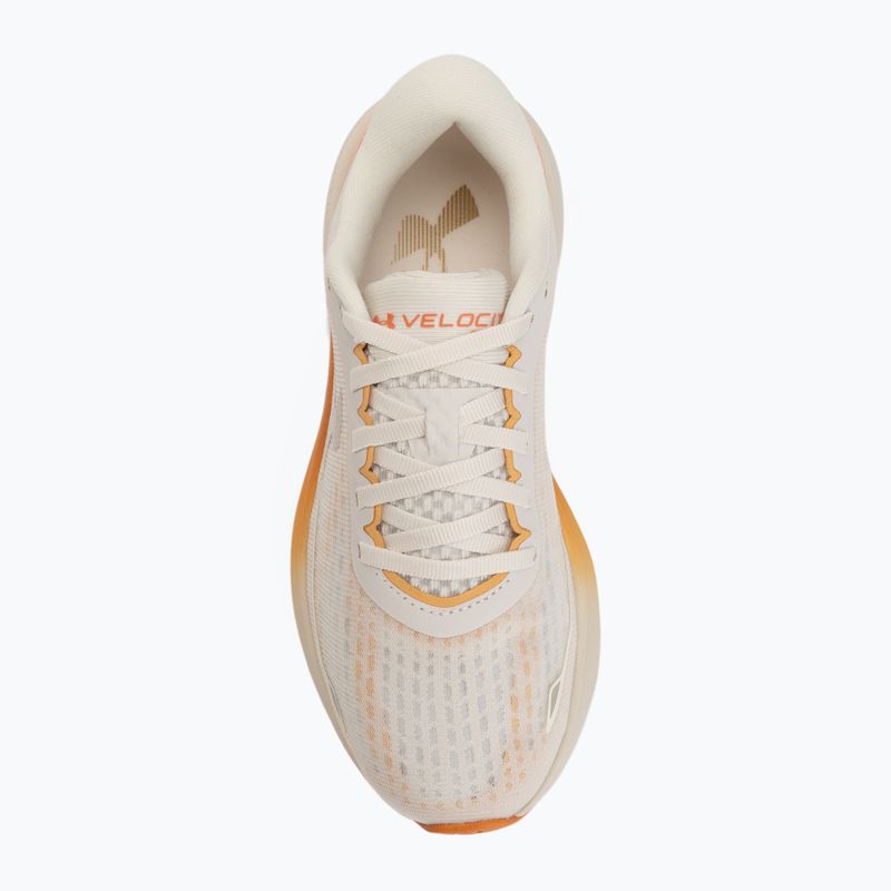 Buty do biegania damskie Under Armour Velociti Pace stone/dusty coral/metallic buff 5