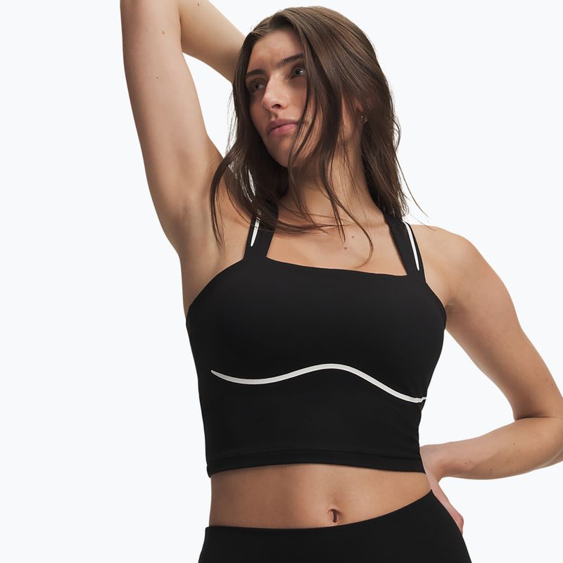 Koszulka treningowa damska Under Armour Meridian Contour Tank ultimate black/white/ultimate black 3