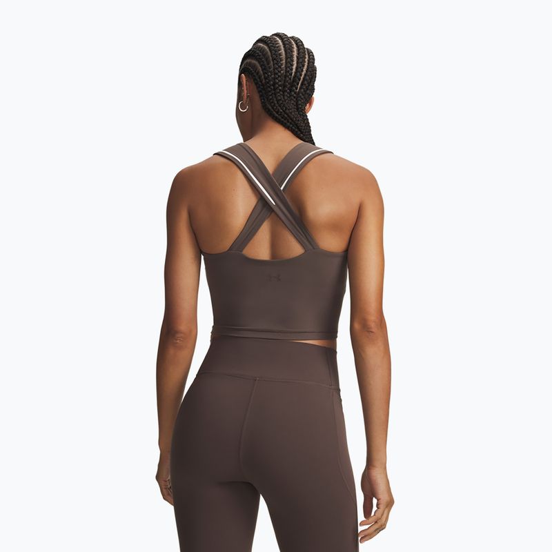 Koszulka treningowa damska Under Armour Meridian Contour Tank peppercorn/white/peppercorn 2