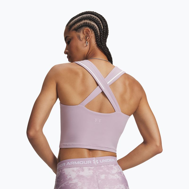 Koszulka treningowa damska Under Armour Meridian Contour Tank mauve pink/white/mauve pink 2