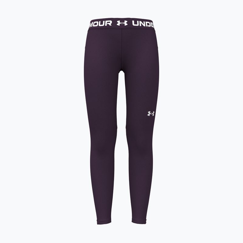 Legginsy dziecięce Under Armour HeatGear Leggings purple echo/white