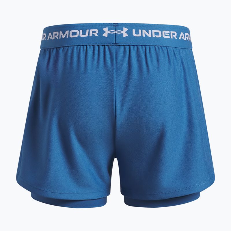 Spodenki treningowe dla dzieci Under Armour UA Tech Play Up 2IN1 Shorts aegean blue/white 2