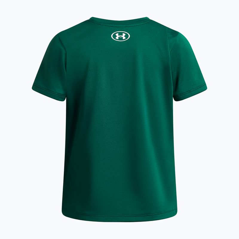 Koszulka treningowa dziecięca Under Armour Tech SSC SS campus ivy/white 2