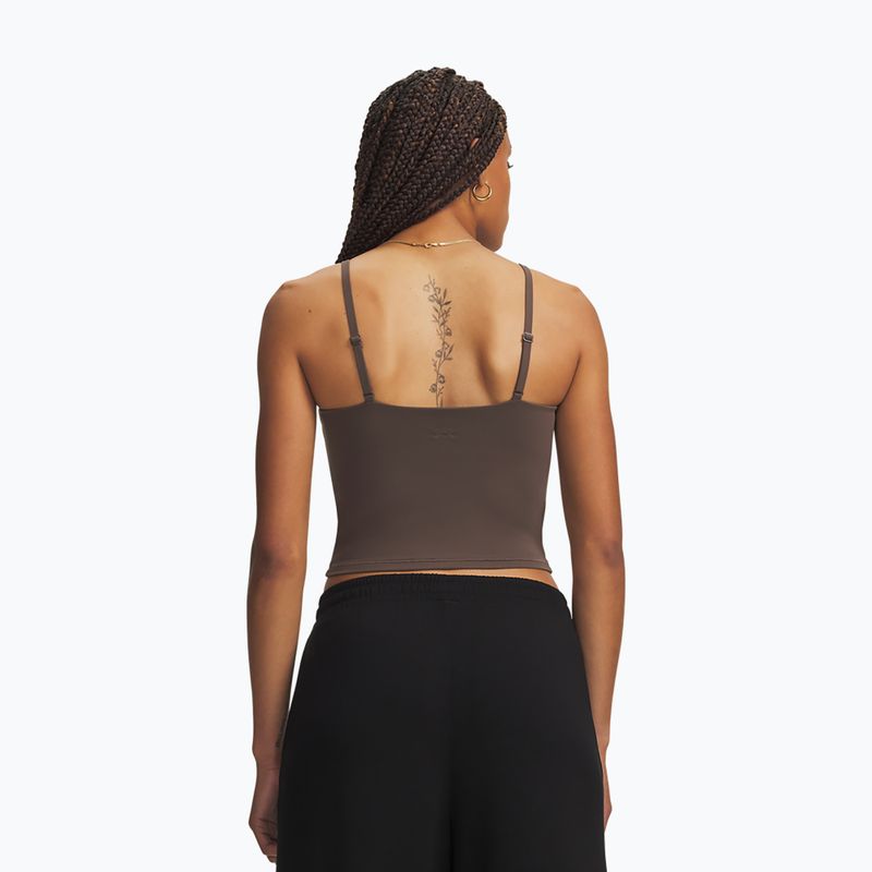 Koszulka treningowa damska Under Armour Meridian Support Tank peppercorn/peppercorn 2