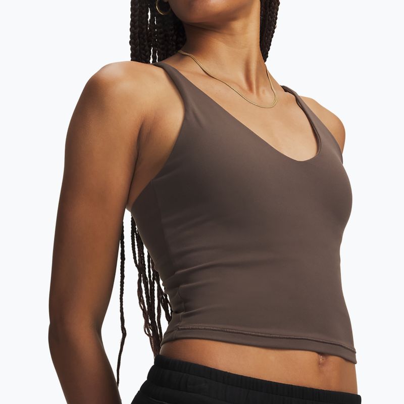 Koszulka treningowa damska Under Armour Meridian Support Tank peppercorn/peppercorn 3