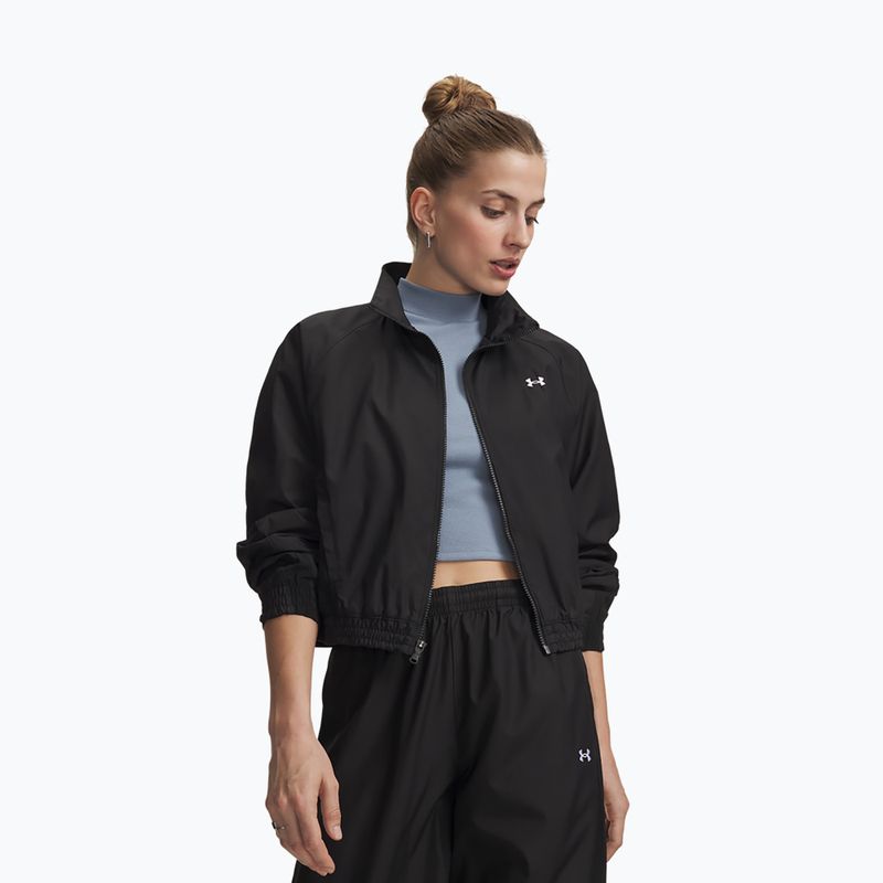 Kurtka treningowa damska Under Armour Rival Woven Jacket ultimate black/white