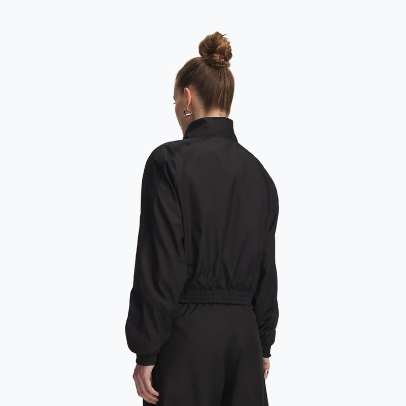 Kurtka treningowa damska Under Armour Rival Woven Jacket ultimate black/white 2