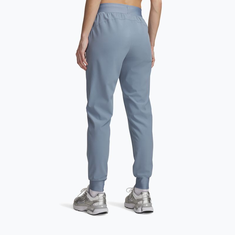 Spodnie treningowe damskie Under Armour Sport High Rise Woven Pant blue wind/black 3