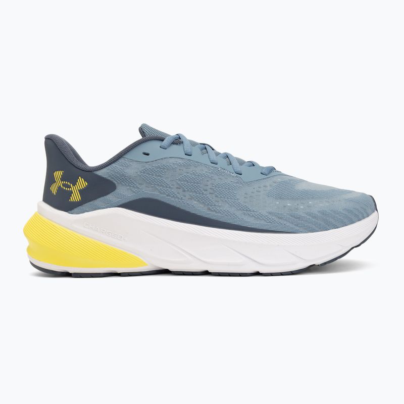 Buty do biegania męskie Under Armour Turbulence 3 blue wind/downpour gray/flash light 2
