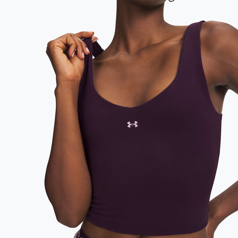 Koszulka treningowa damska Under Armour Motion Tank purple echo/mauve pink 3