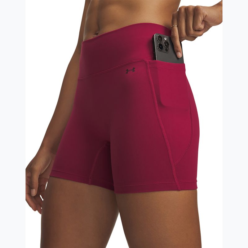 Spodenki treningowe damskie Under Armour Motion Middy claret/ox blood 4