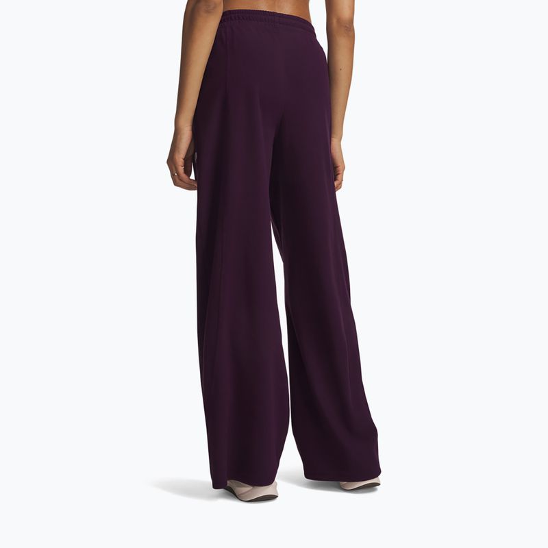 Spodnie treningowe damskie Under Armour Performance Fleece Pants purple echo/purple echo 3