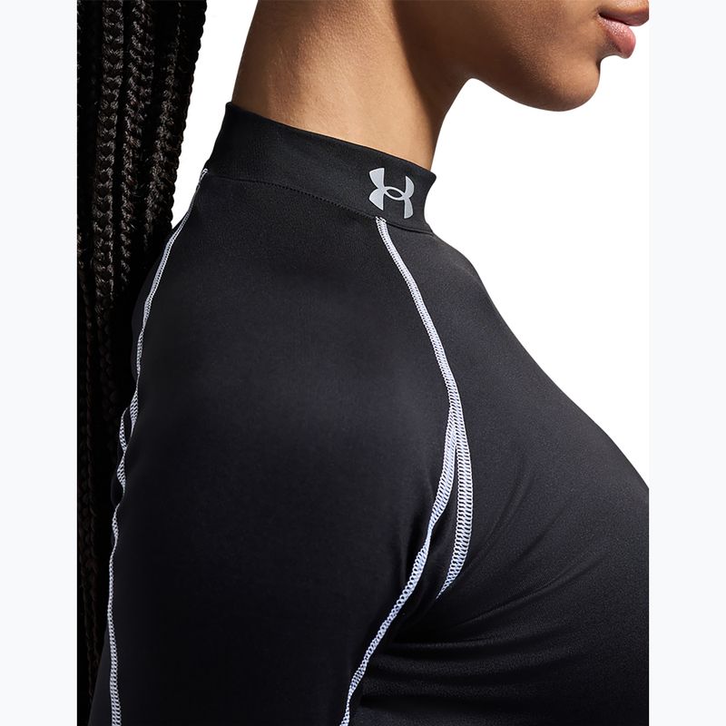 Longsleeve treningowy damski Under Armour ColdGear Elite Mock ultimate black/reflective 8