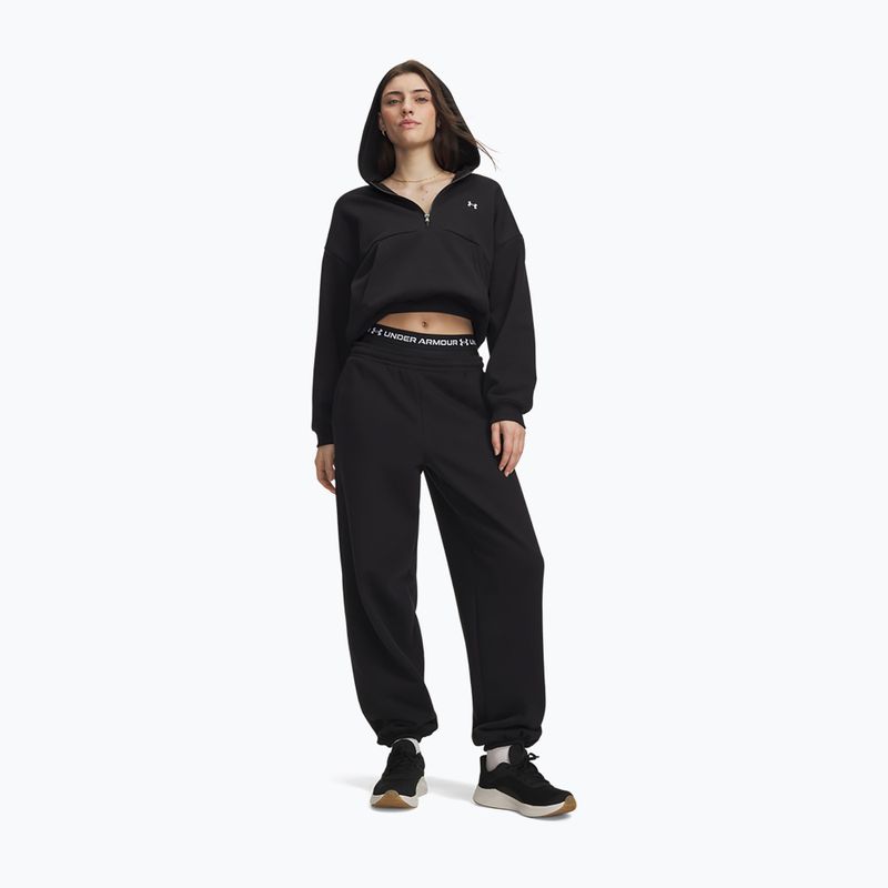 Spodnie damskie Under Armour Icon Fleece Gym Pant ultimate black/white 2