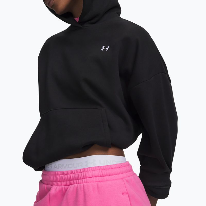 Bluza damska Under Armour Icon Fleece Hoodie ultimate black/white 3