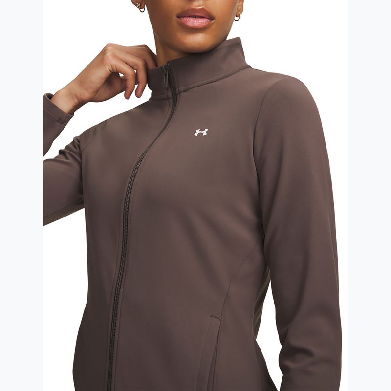 Bluza treningowa damska Under Armour Motion peppercorn/white 3