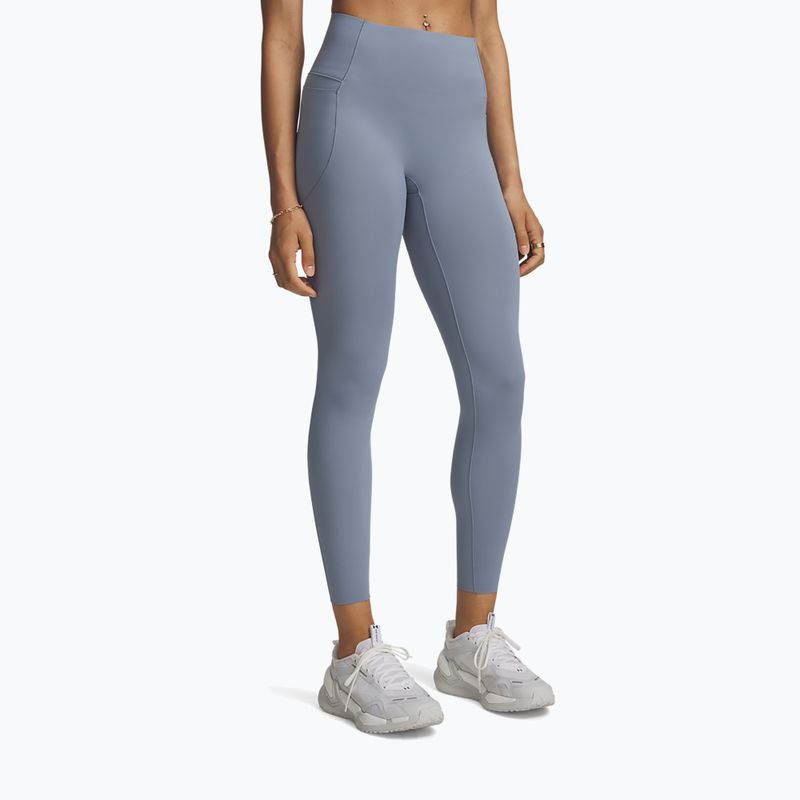Legginsy treningowe damskie Under Armour Vanish Elite Leggings blue wind/metallic silver