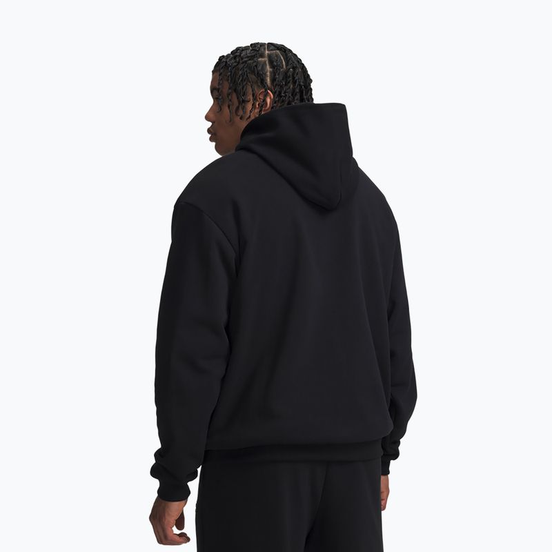 Bluza męska Under Armour Icon Heavyweight Terry Hoodie ultimate black/ultimate black 2