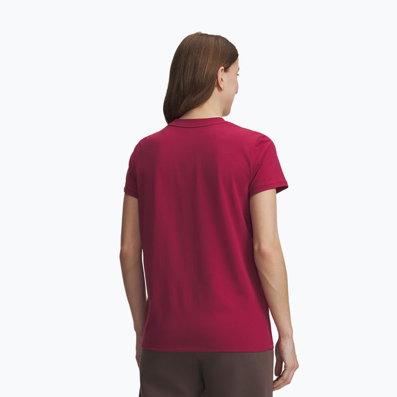 Koszulka damska Under Armour Rival Core claret/white 2