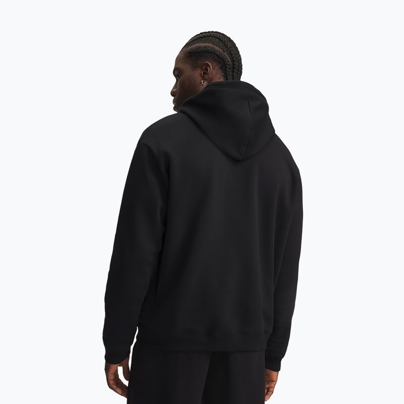 Bluza męska Under Armour Rival Fleece Hoodie ultimate black/white 2