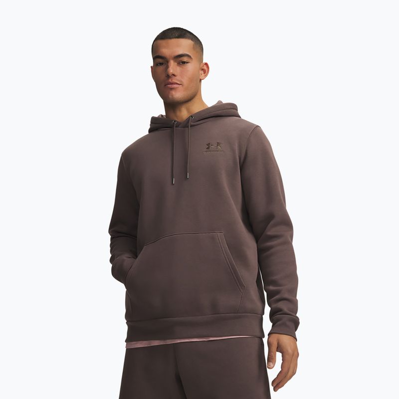 Bluza męska Under Armour Essential Fleece Hoodie peppercorn/peppercorn
