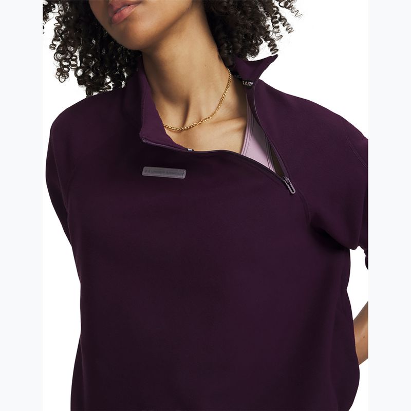 Bluza treningowa damska Under Armour Performance Fleece Qz purple echo/purple echo 3