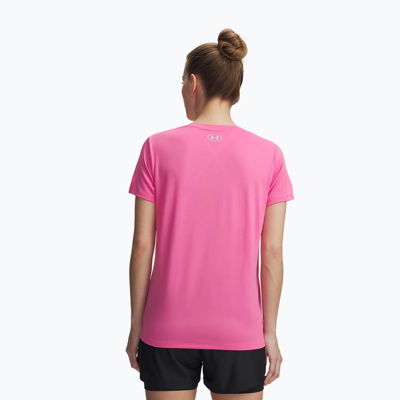 Koszulka treningowa damska Under Armour Tech SSV Solid pink frenzy/prime pink 2