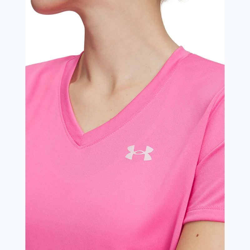 Koszulka treningowa damska Under Armour Tech SSV Solid pink frenzy/prime pink 3