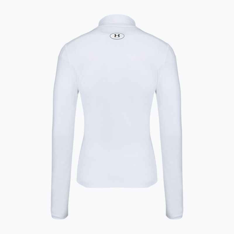 Longsleeve treningowy damski Under Armour ColdGear Mock LS white/halo gray 5