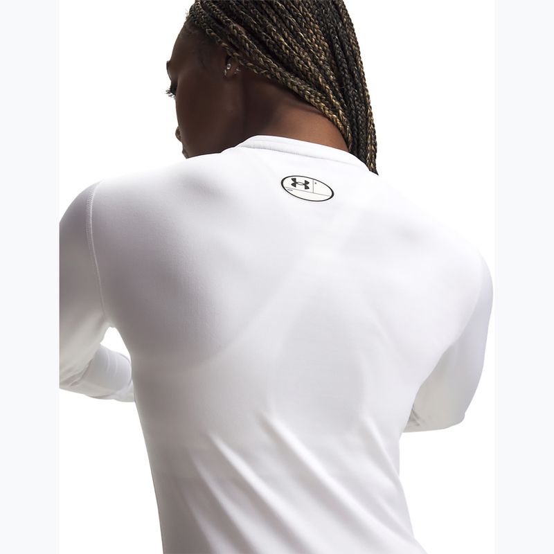 Longsleeve treningowy damski Under Armour ColdGear Crew white/halo gray 3