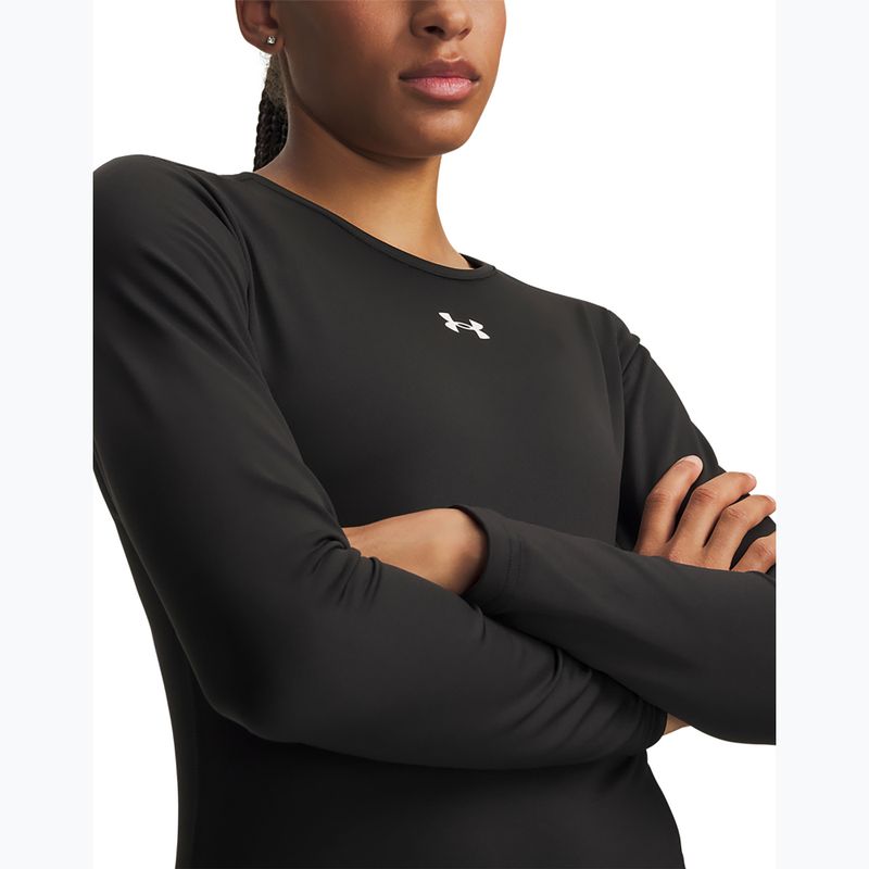 Longsleeve treningowy damski Under Armour ColdGear Crew ultimate black/white 3