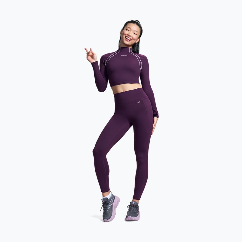 Legginsy treningowe damskie Under Armour Motion Leggings purple echo/mauve pink 2