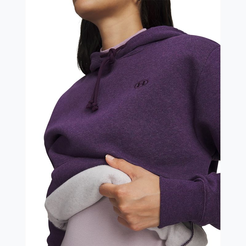 Bluza damska Under Armour Rival Fleece Hoodie purple echo light heather/purple echo 3