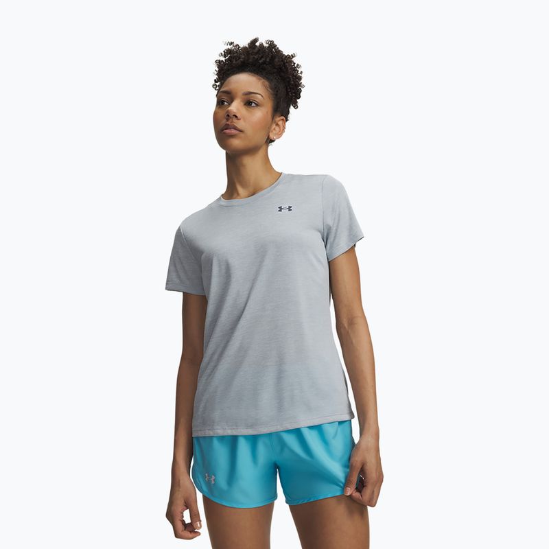 Koszulka treningowa damska Under Armour Tech Twist blue fog/downpour gray