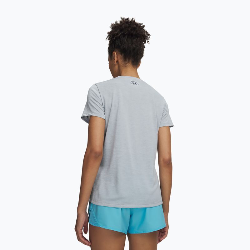 Koszulka treningowa damska Under Armour Tech Twist blue fog/downpour gray 2
