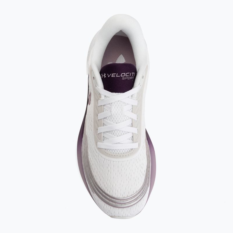 Buty do biegania damskie Under Armour Velociti Sport white/purple echo/mauve pink 5