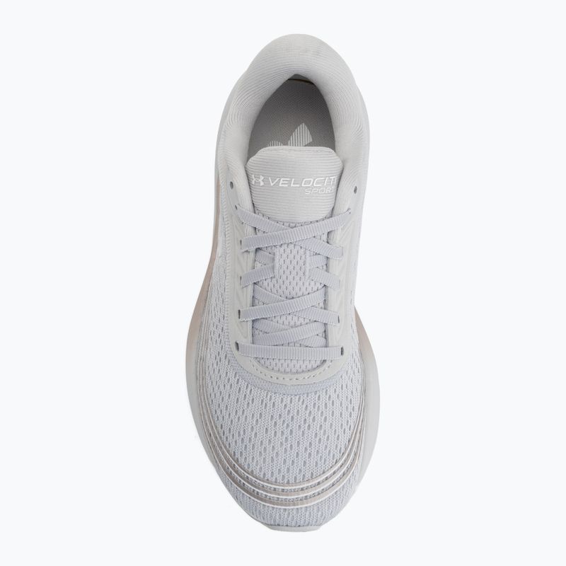 Buty do biegania damskie Under Armour Velociti Sport halo gray/metallic buff/white 5