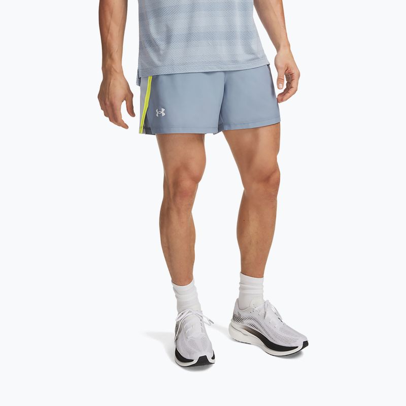 Spodenki do biegania męskie Under Armour Launch 5" Shorts blue wind/flash light/reflective