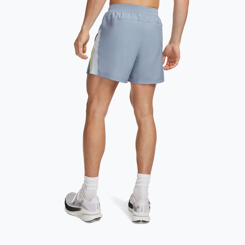Spodenki do biegania męskie Under Armour Launch 5" Shorts blue wind/flash light/reflective 3